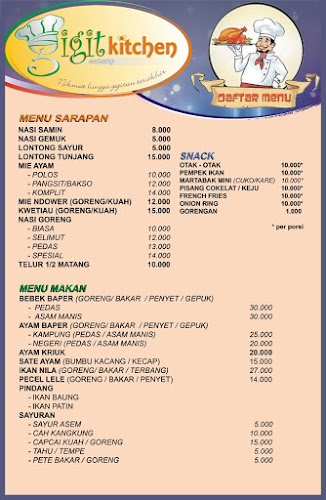 GIGIT cafe & resto (GIGIT KITCHEN) - Gastronomi dan perhotelan