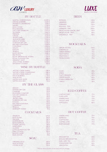 Opinii despre Luxe Bar & Lounge în Kota Jambi - Gastronomi dan perhotelan