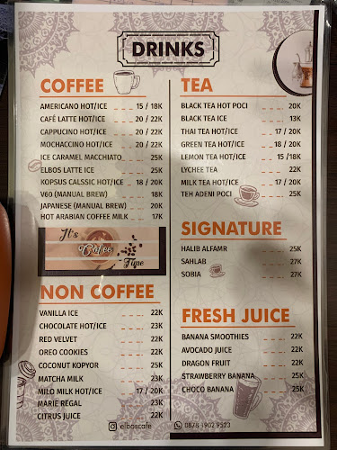 ELBOS CAFE & SHISHA - Gastronomi dan perhotelan