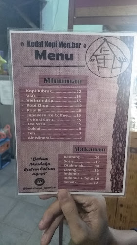Kedai Kopi Men.Bar - Gastronomi dan perhotelan