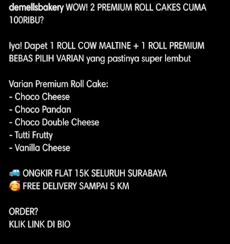 deMell's Bakery Nginden - Gastronomi dan perhotelan