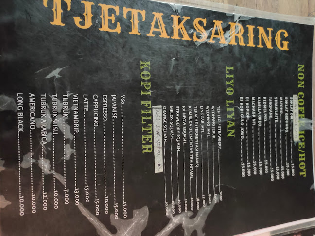 Opinii despre Tjetaksaring Coffee and Space în Kota Batu - Gastronomi dan perhotelan