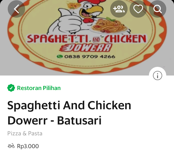 Opinii despre SPAGHETTI & CHICKEN DOWERR în Kota Tangerang - Gastronomi dan perhotelan