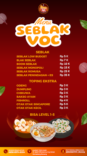 Seblak VOC Borang