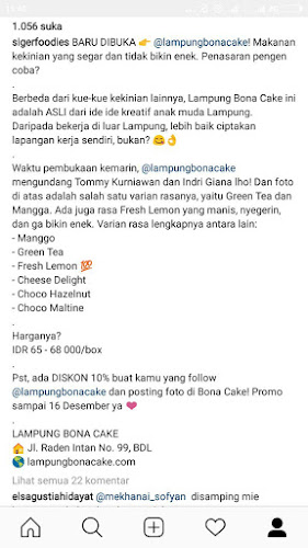 Opinii despre Toko Oleh Oleh Lampung Bona Outlet Raden Intan în Kota Bandar Lampung - Gastronomi dan perhotelan
