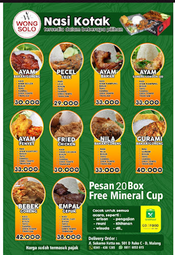 Opinii despre Wong Solo în Kota Malang - Gastronomi dan perhotelan