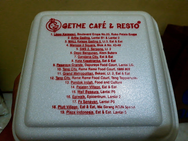 Getme Cafe & Resto - Gastronomi dan perhotelan