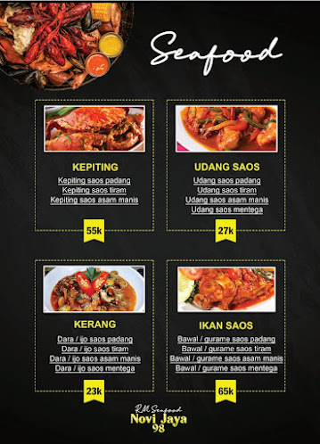 Opinii despre RM Seafood Novi Jaya 98 (Grand Depok City) în Kota Depok - Gastronomi dan perhotelan