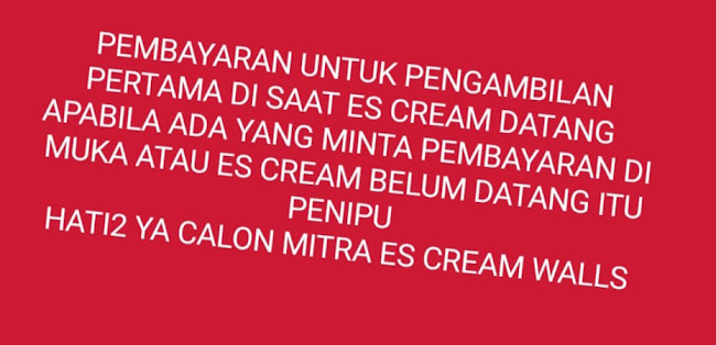 Daftar mitra reseler es cream walls - Gastronomi dan perhotelan