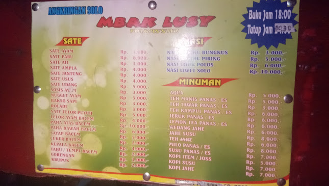 Angkringan Solo Mbak Lusy - Gastronomi dan perhotelan