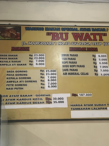 Warung Makan Ayam Bakar Bu Wati - Kota Salatiga