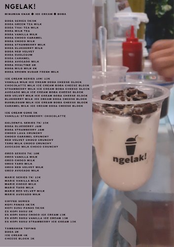 Opinii despre Ngelak Boba & Ice Cream Malang în Kota Malang - Gastronomi dan perhotelan