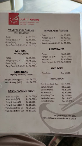 Bakmi Afang - Kota Bandung