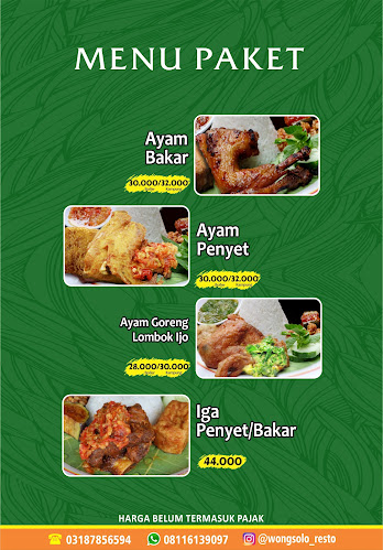 AYAM BAKAR WONG SOLO RUNGKUT MADYA - Surabaya