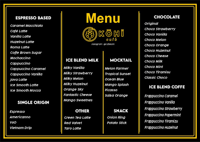 Opinii despre KOHI CAFE în Kota Blitar - Gastronomi dan perhotelan