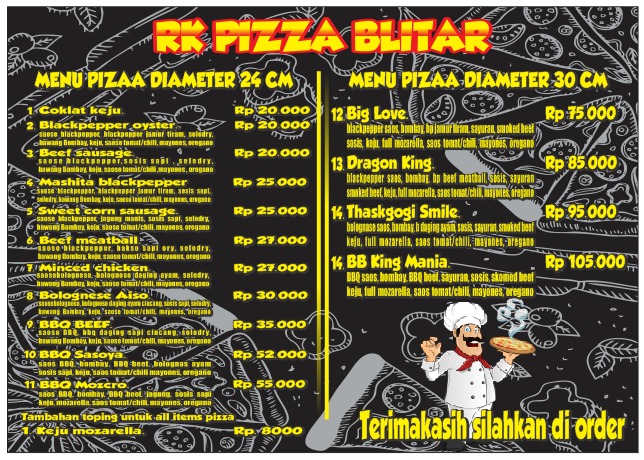 RK PIZZA ( ROKHIM PIZZA SUKOREJO) - Kota Blitar