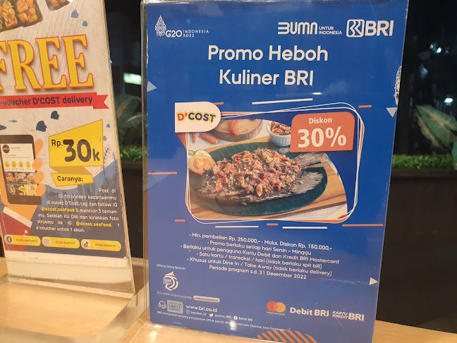 D'Cost Seafood Bandung Indah Plaza - Gastronomi dan perhotelan