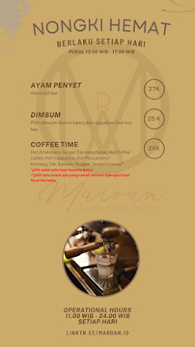 Opinii despre Maroan Coffee-Snack-Eatery în Kota Binjai - Gastronomi dan perhotelan