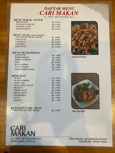 Warung Cari Makan - Gastronomi dan perhotelan
