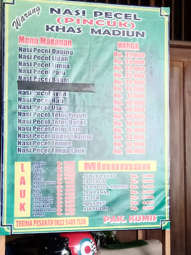 Nasi Pecel Pincuk (Khas Madiun) - Gastronomi dan perhotelan