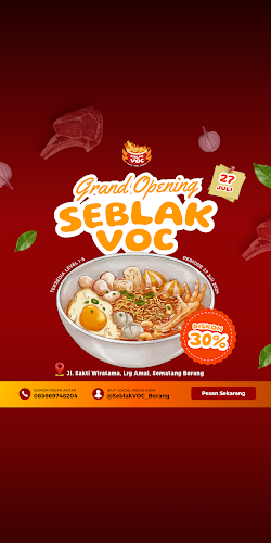 Seblak VOC Borang - Kota Palembang