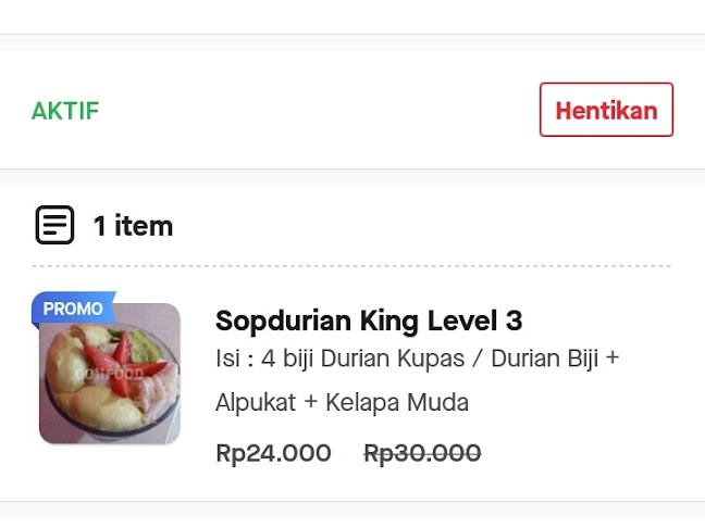 Sop Durian Legitoz - Gastronomi dan perhotelan