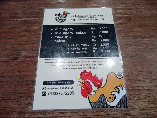 Opinii despre Mie Ayam Kukuruyuk în Kota Denpasar - Gastronomi dan perhotelan