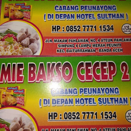 Opinii despre Bakso Cecep 2 în Kota Banda Aceh - Gastronomi dan perhotelan