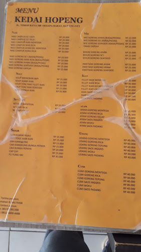 Opinii despre Kedai Hopeng 1 în Kota Kupang - Gastronomi dan perhotelan