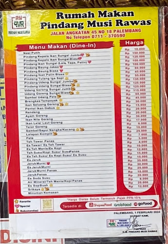 Rumah Makan Pindang Musi Rawas - Palembang - Kota Palembang