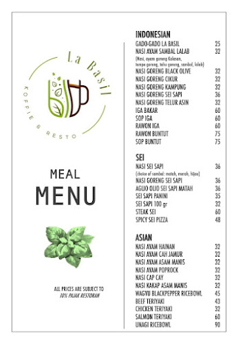 Opinii despre La Basil Koffie & Resto în Kota Bandung - Gastronomi dan perhotelan