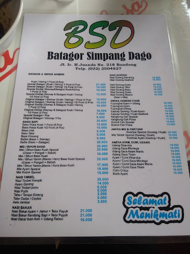 Opinii despre Batagor & Baso Simpang Dago (BSD) în Kota Bandung - Gastronomi dan perhotelan