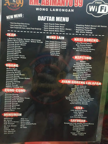 RM. Sari Laut Abimanyu 99 Wong Lamongan - Kota Gorontalo