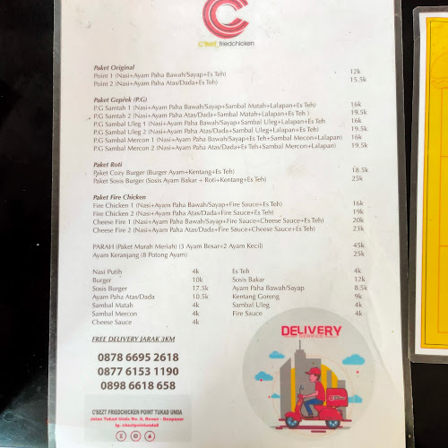 C'BEZT Fried Chicken Tukad Unda, Renon, Denpasar