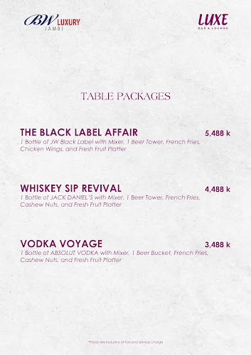 Luxe Bar & Lounge - Gastronomi dan perhotelan