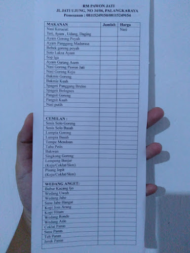 RM. Pawon Jati - Kota Palangka Raya