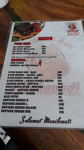 Iga bakar babi mahanadi - Gastronomi dan perhotelan