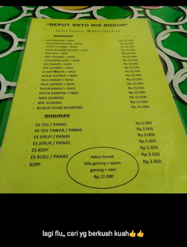 Depot Soto Mie Bogor